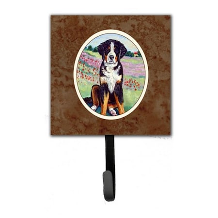 Jensendistributionservices Bernese Mountain Dog Leash or Key Holder, 6 x 1.25 x 4.25 in. MI220817
